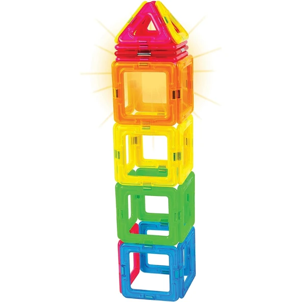 Magformers Mıknatıslı Neon LED Set - 31 Parça - Resim 7