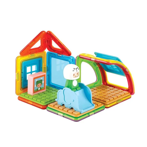 Magformers Mıknatıslı Cube House Set - Frog - 20 Parça - Resim 4