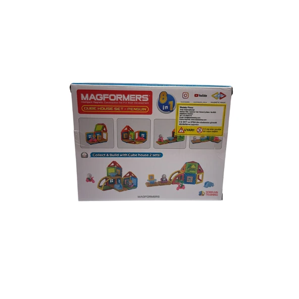 Magformers Mıknatıslı Cube House Set - Penguin - 20 Parça - Resim 9