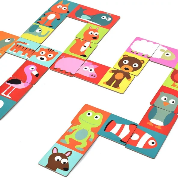 Djeco Domino Animo Puzzle - Resim 5