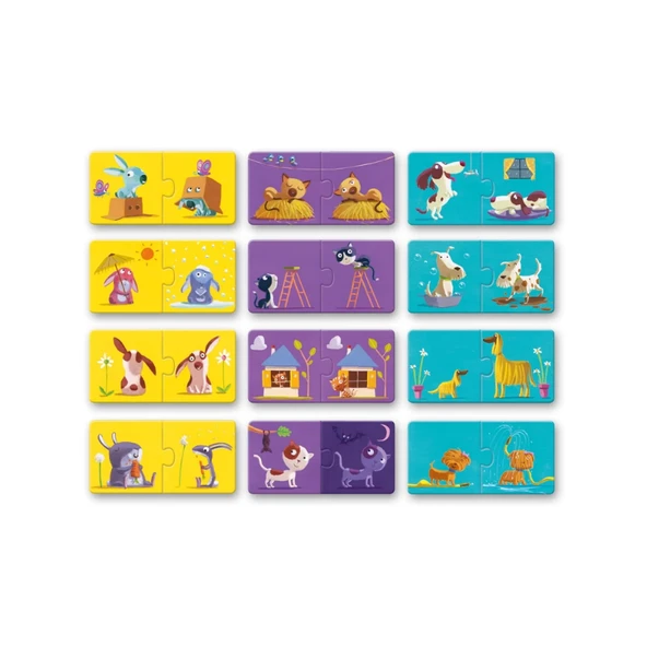Djeco İkili Puzzle - Duo Opposites - Resim 2