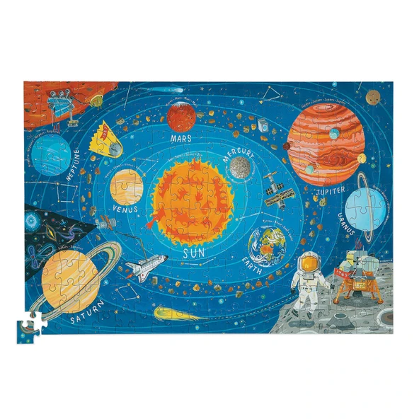 Crocodile Creek Poster Puzzle - 200 Parça - Uzay - Resim 3