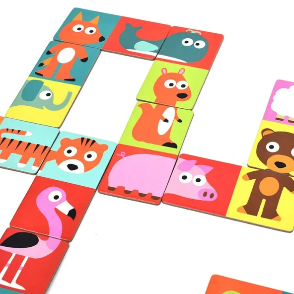 Djeco Domino Animo Puzzle - Resim 4