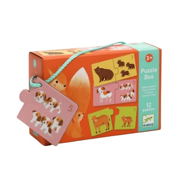 Djeco İkili Puzzle - Baby Animals ürün görseli 1