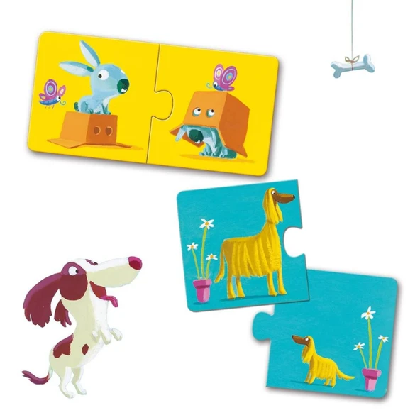 Djeco İkili Puzzle - Duo Opposites - Resim 3
