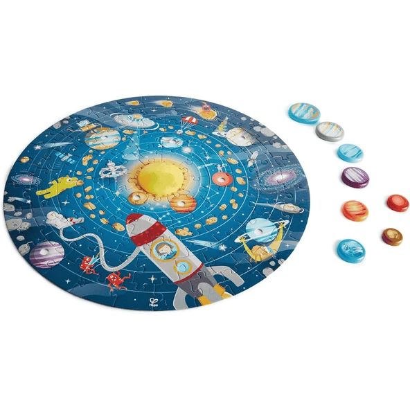 Hape Puzzle Güneş Sistemi Yuvarlak Yapboz ürün görseli 1