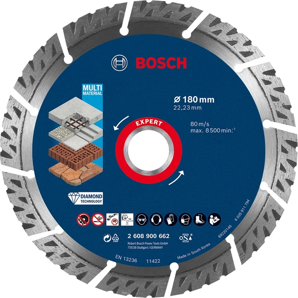 EXP Multi Material Elmas Kesme Diski 180*22,23mm - Resim 4