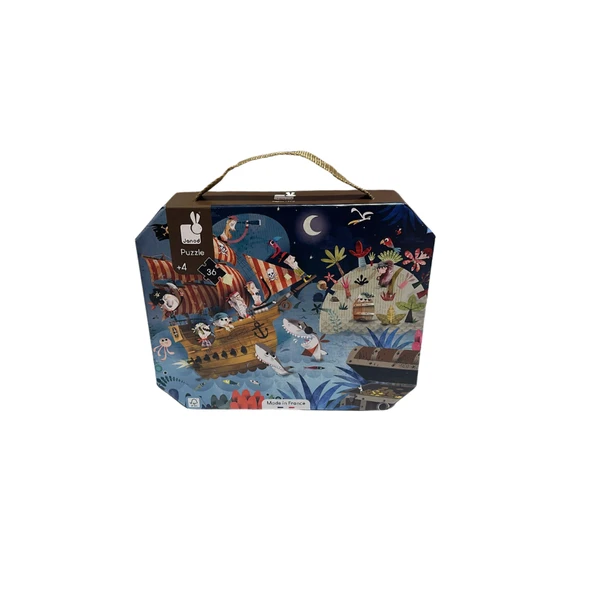 Janod 36 Parça Çantalı Puzzle - Hazine Avı - Resim 6