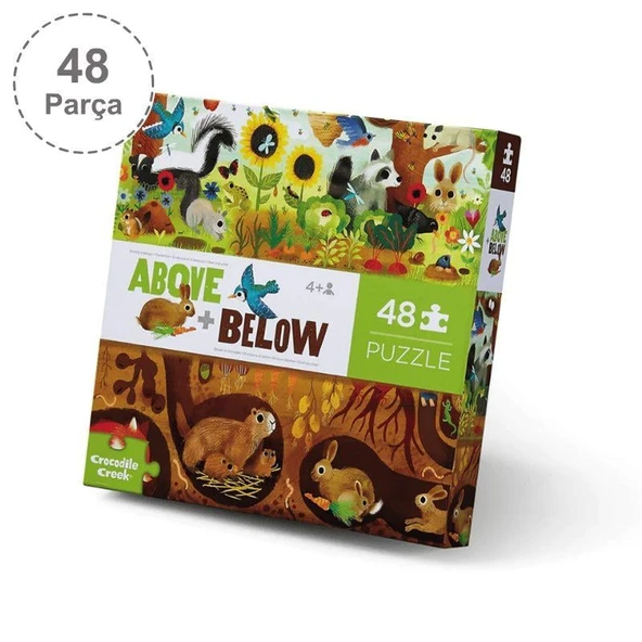 Crocodile Creek Puzzle - 48  Parça - Arka Bahçe Keşfi ürün görseli 1