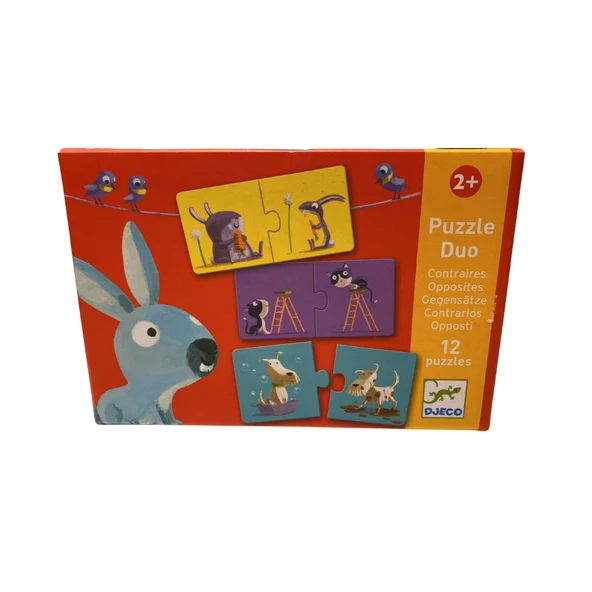 Djeco İkili Puzzle - Duo Opposites - Resim 6