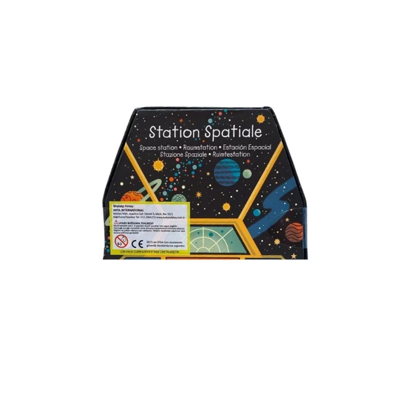 Djeco Dekoratif Puzzle 54 Parça - Space Station - Resim 3