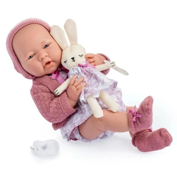 Berenguer Oyuncak Bebek 38 cm - Pembe Hırka ve Tavşanlı ürün görseli 1