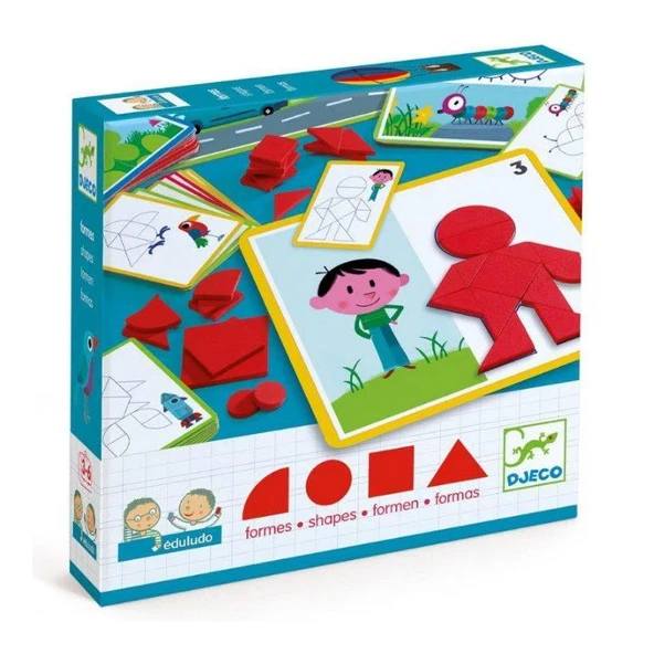 Djeco Beceri Oyunları - Eduludo Shapes ürün görseli 1