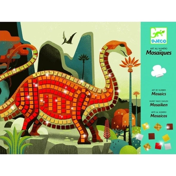Djeco Mozaik Yapıştırma - Dinosaurs ürün görseli 1