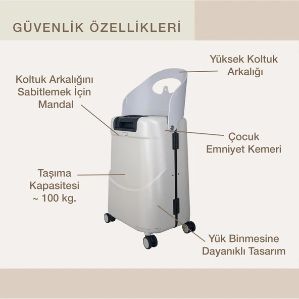 MiaMily Carry On Kabin Boy Valiz - Mist Grey - Resim 6