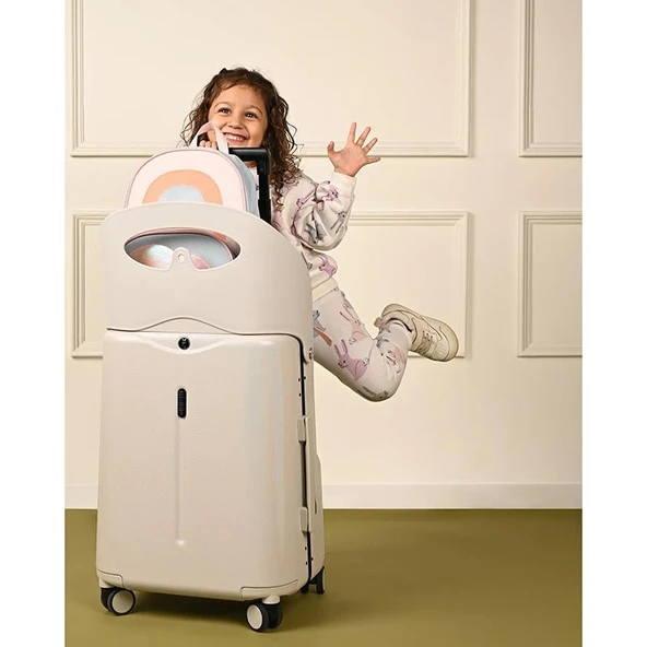 MiaMily Carry On Kabin Boy Valiz - Mist Grey - Resim 8
