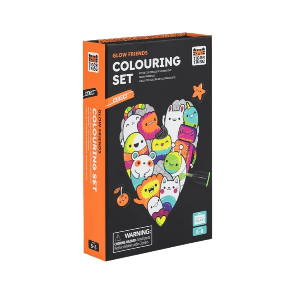 Tiger Tribe Neon Boyama Seti - Glow Friends - Resim 2