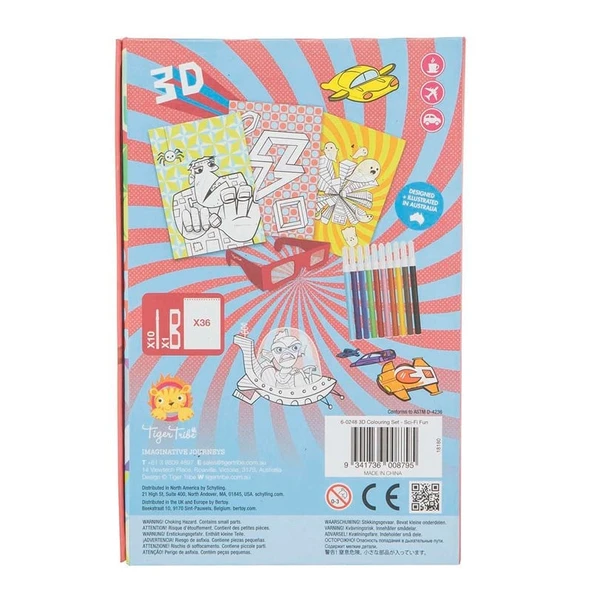 Tiger Tribe 3D Boyama Seti - Sci Fi Fun - Resim 4