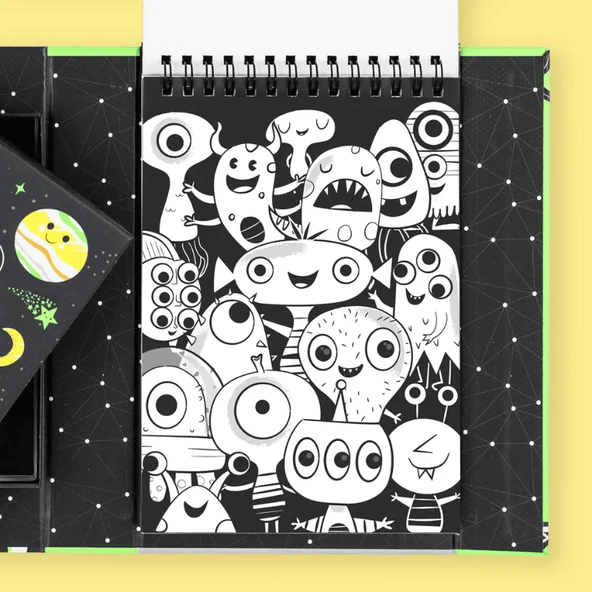 Tiger Tribe Neon Boyama Seti - Outer Space - Resim 2