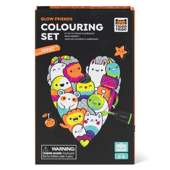Tiger Tribe Neon Boyama Seti - Glow Friends - Resim 6