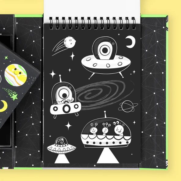 Tiger Tribe Neon Boyama Seti - Outer Space - Resim 3
