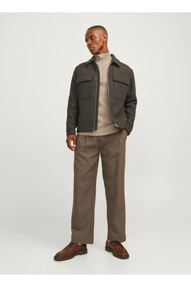 Jack&Jones Minimalist Yüksek Yakalı Uzun Kol Erkek Kazak - Günlük Şıklık ürün görseli 1