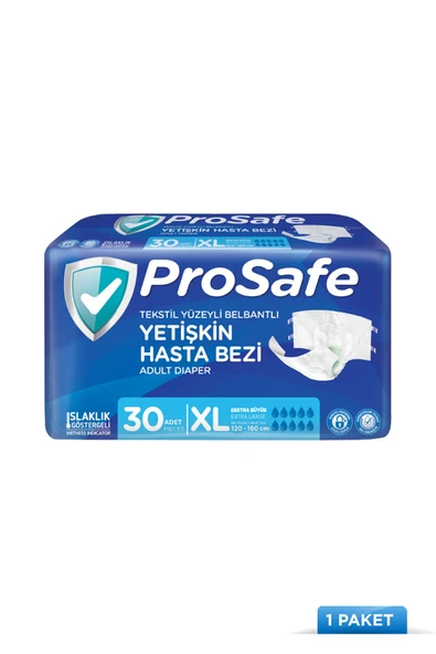 Prosafe Belbantlı Hasta Bezi Xlarge 30'lu ürün görseli 1
