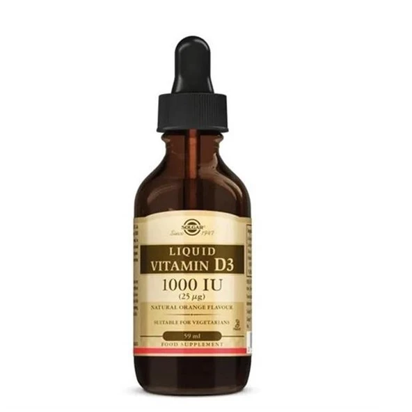 Solgar Liquid Vitamin D3 1000IU 59 ml Damla ürün görseli 1