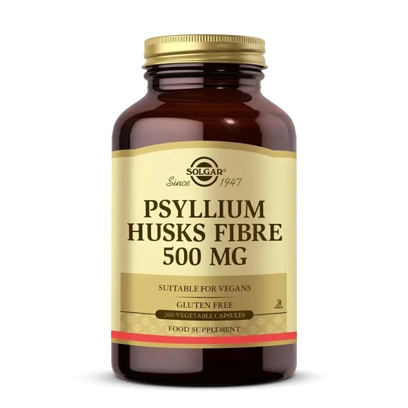 Solgar Psyllium Husk Fibre 500mg 200 Vegi Kapsül ürün görseli 1