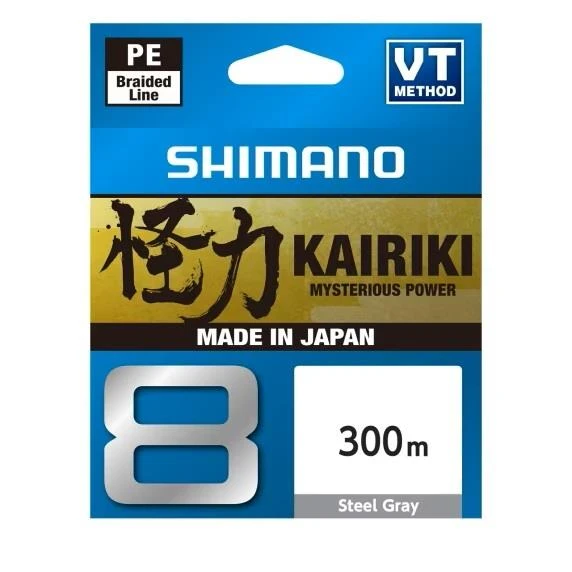 Shimano Kairiki 8 Steel Gray Misina 300m  0.06mm ürün görseli 1