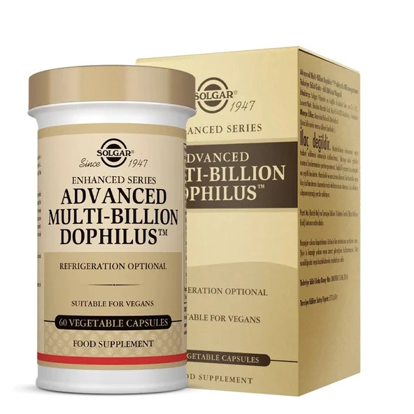 Solgar Advanced Multi-Billion Dophilus 60 Vegi Kapsül ürün görseli 1