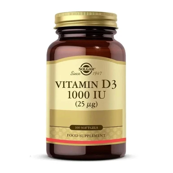 Solgar Vitamin D3 1000Iu 100 Chewable Tablet ürün görseli 1