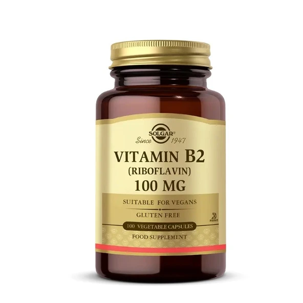 Solgar Vitamin B2 (Riboflavin) 100mg Vegi Kapsül 100lu ürün görseli 1