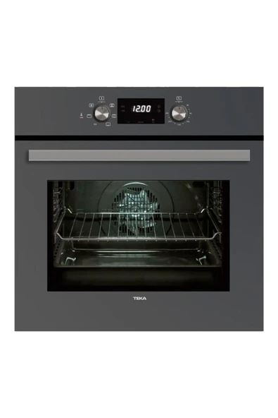 TEKA HAK 625 ST 6 PROGRAMLI GRİ 65 LT MULTİFONKSİYONEL ANKASTRE FIRIN ürün görseli 1