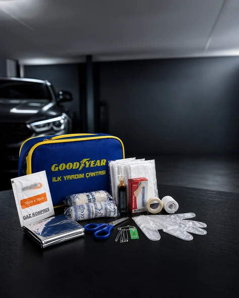GOODYEAR LİSANSLI TÜVTÜRK UYUMLU İLK YARDIM SETİ ürün görseli 1