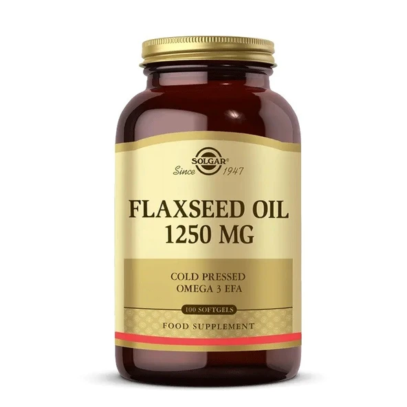 Solgar Flaxseed Oil 1250 mg 100 Softjel ürün görseli 1