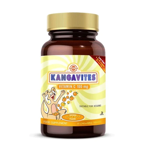 Solgar Kangavites Vitamin C 100 mg 90 Çiğneme Tableti ürün görseli 1