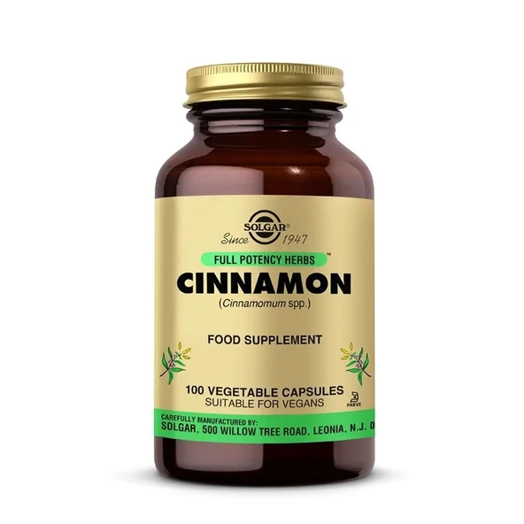 Solgar Cinnamon 100 Kapsül ürün görseli 1