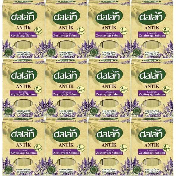 Dalan Antik Defneli Zeytinyağı Sabunu 900GR Lavantalı (12 Li Set) ürün görseli 1