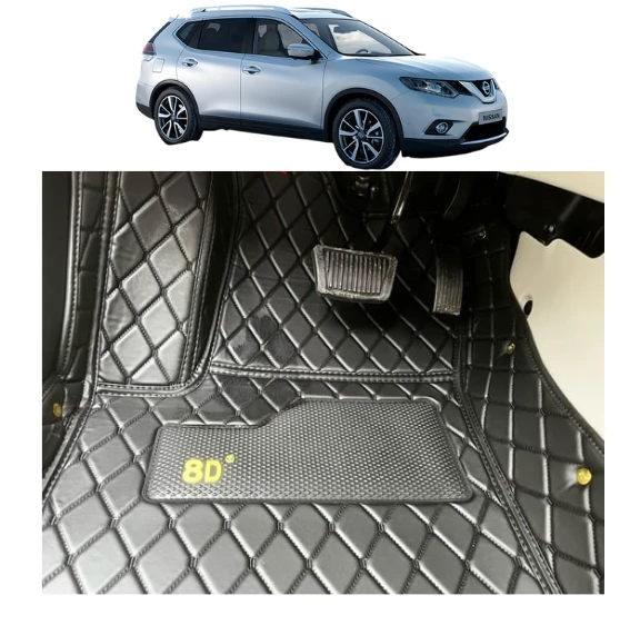 Nissan X-Trail 2014-2021 Arası Aracına Özel 5 Kişilik 8d Tek Katmanlı Havuzlu Paspas Takımı ürün görseli 1