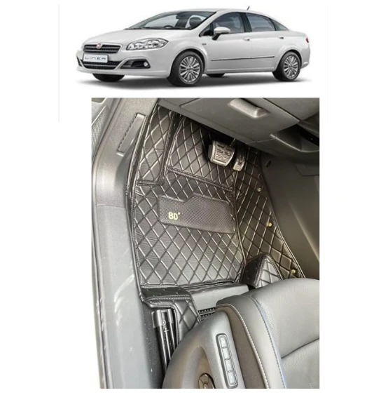 Fiat Linea 2007-2017 Arası Aracına Özel 8d Tek Katmanlı Havuzlu Paspas Takımı ürün görseli 1