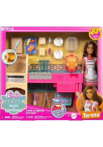 Barbie Teresa ve Mutfağı Oyun Seti JCT06 Lisanslı Ürün ürün görseli 1
