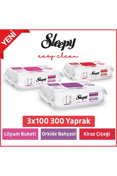 Easy Clean 3 lü Yüzey Temizlik Havlusu Seti – Kiraz Çiçeği, Orkide Bahçesi, Lilyum Buketi ürün görseli 1