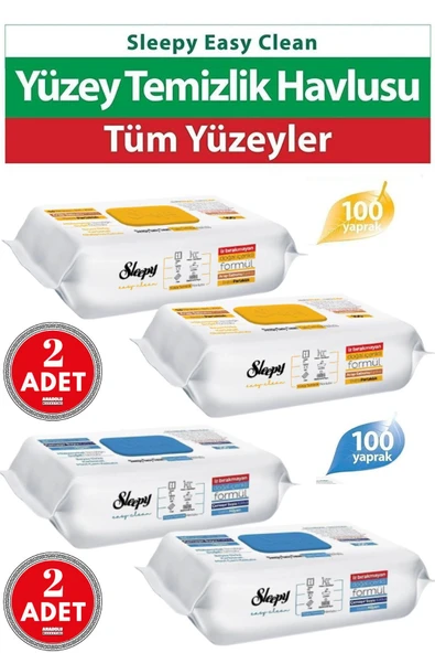 Easy Clean Arap Sabunlu 200 Yaprak Ve Çamaşır Sulu 200 Yaprak Yüzey Havlusu ürün görseli 1