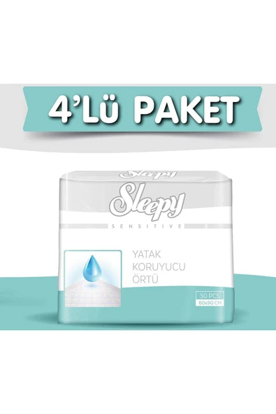 4'Lü Sleepy Yatak Koruyucu 30X4 120 Adet ürün görseli 1