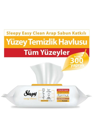 - YÜZEY TEMIZLİK HAVLUSU ARAP SABUNU 100LÜ - 3 PAKET ürün görseli 1