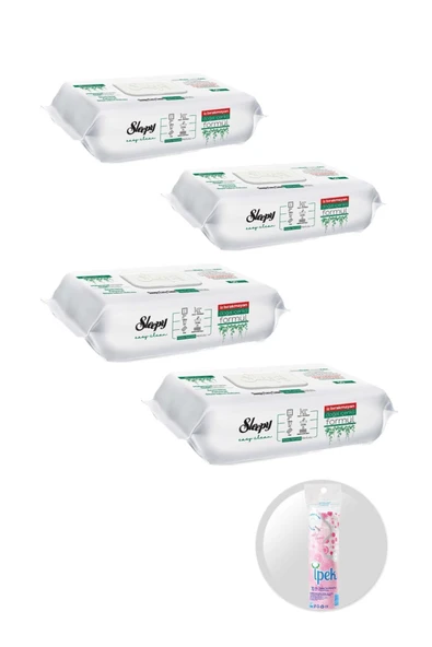sleepyeasy clean yüzey temizlik havlusu 100 lü 4 paket (400 yaprak) ipek makyaj temizlik pedi hediye ürün görseli 1