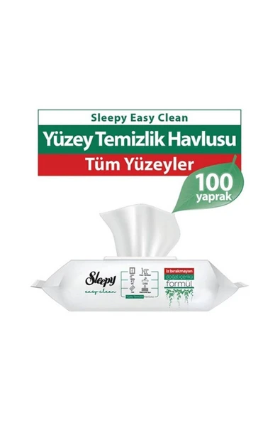Easy Clean Parabensiz Yüzey Temizlik Havlusu Beyaz Sabun Kokusu 100 Yaprak ürün görseli 1