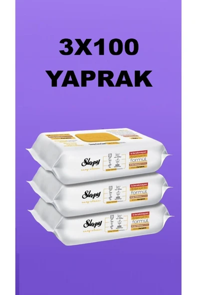 Easy Clean Arap Sabunu Katkılı Yüzey Temizlik Havlusu 100'lü 3x100 Yaprak" ürün görseli 1
