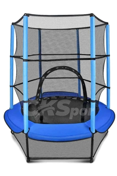 CKspor 140 cm Korumalı Çocuk Trambolini  (55 inç) Fileli Trambolin ürün görseli 1
